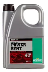Motorex Power Synt 4T SAE 10W-50 Motorolje - 4 Liter Racingkvalitet