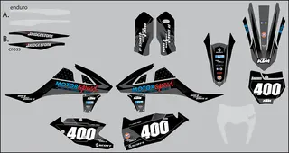 Komplett Team Motorspeed Dekal Kit MX/Enduro