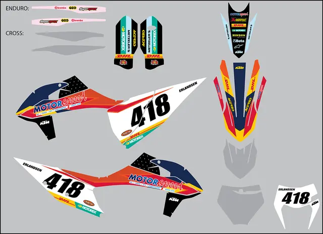 Komplett Team Motorspeed Dekal Kit MX/Enduro