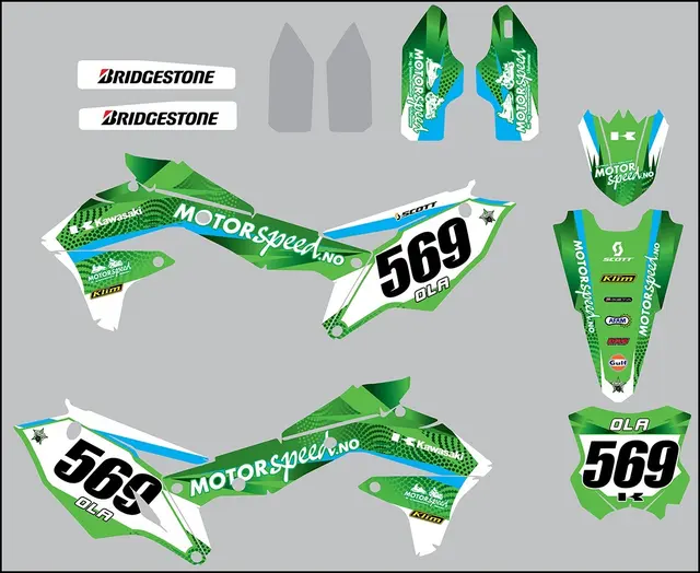 Komplett Team Motorspeed Dekal Kit MX/Enduro