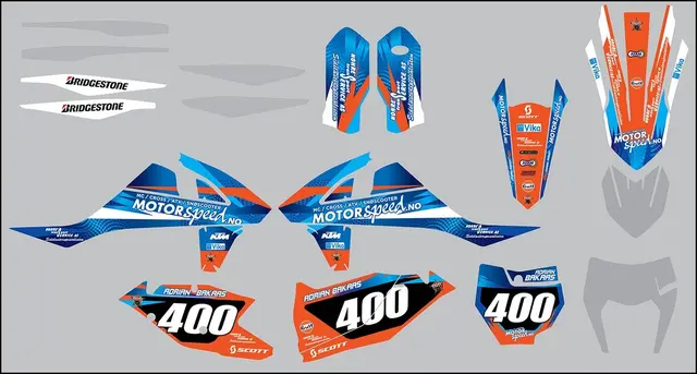 Komplett Team Motorspeed Dekal Kit MX/Enduro