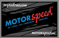 Team Motorspeed Milj&#248;matte/Depotmatte 100 x 160cm, Gummiert Bakside