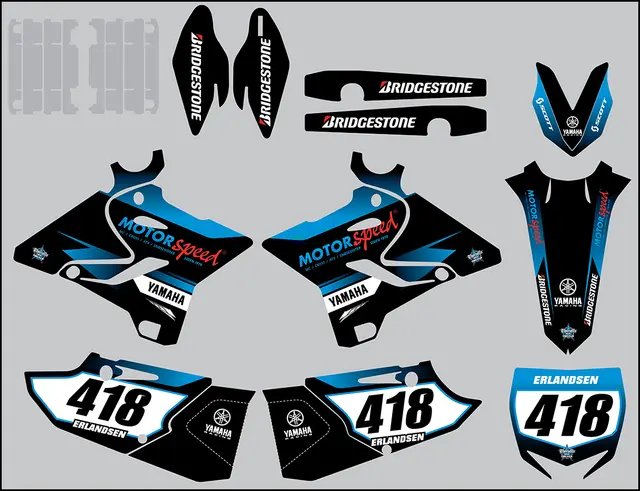 Komplett Team Motorspeed Dekal Kit MX/Enduro