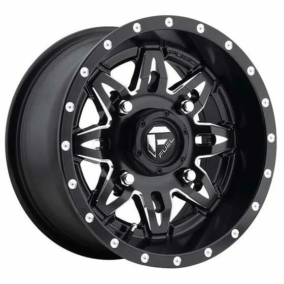 Fuel D557 Lethal 14x7 - 4/156, +13 ATV/UTV Felg - Matt Sort/Maskinert 