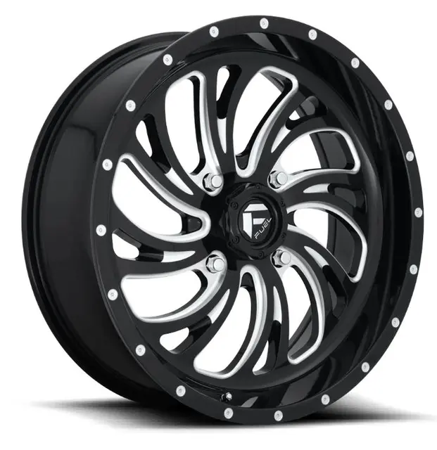 Fuel D641 Kompressor - 4/156, 18x7 +13 ATV/UTV Felg - Blank Sort/Maskinert 