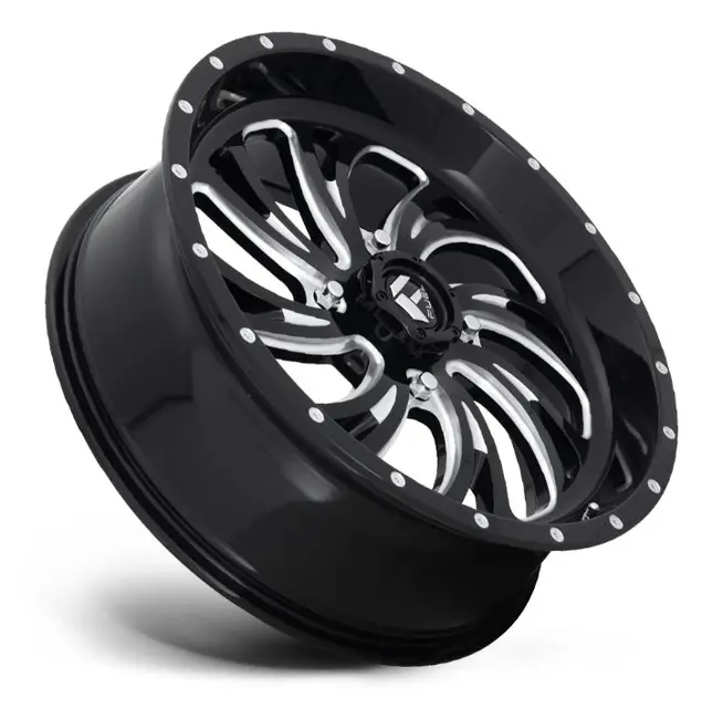 Fuel D641 Kompressor - 4/156, 18x7 +13 ATV/UTV Felg - Blank Sort/Maskinert 