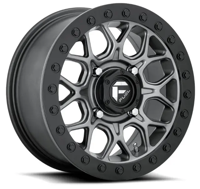 Fuel D919 Tech 15x7 - 4/156, +38, BL ATV/UTV Felg - Matt Antrasitt, Beadlock 