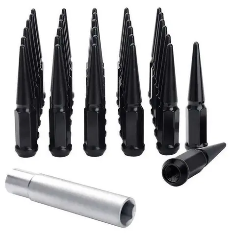 MSA Hjulmutter Sort Spike  - M12x1.5 16 stk Gorilla Black, Installasjonssett