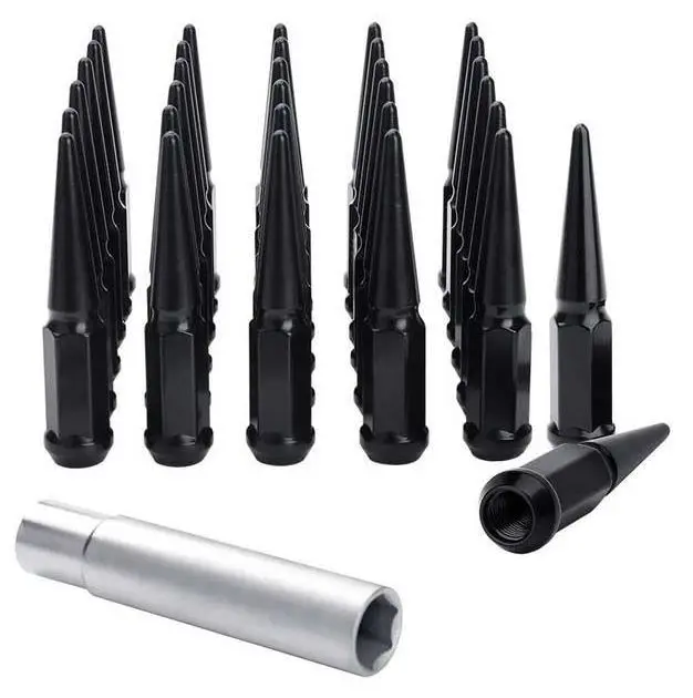 MSA Hjulmutter Sort Spike  - M12x1.5 16 stk Gorilla Black, Installasjonssett 