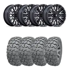 Hjulpakke 22 - Can-Am 4x4 - 28"/15" Wanda P3036, MSA M49 Creed Sort MM,+10mm