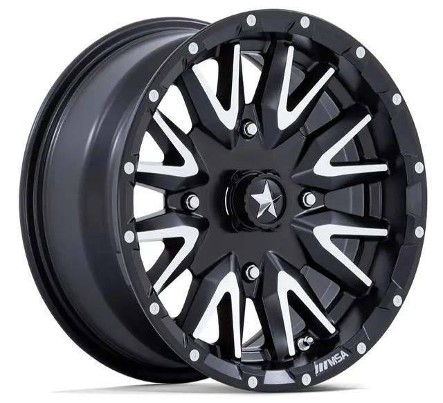 Hjulpakke 22 - Can-Am 4x4 - 28"/15" Wanda P3036, MSA M49 Creed Sort MM,+10mm 