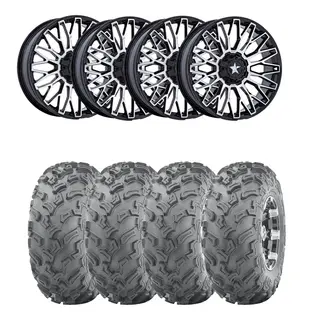 Hjulpakke 27 - Can-Am 4x4 Wanda P3006, MSA M50 Clubber Sort BM,+10