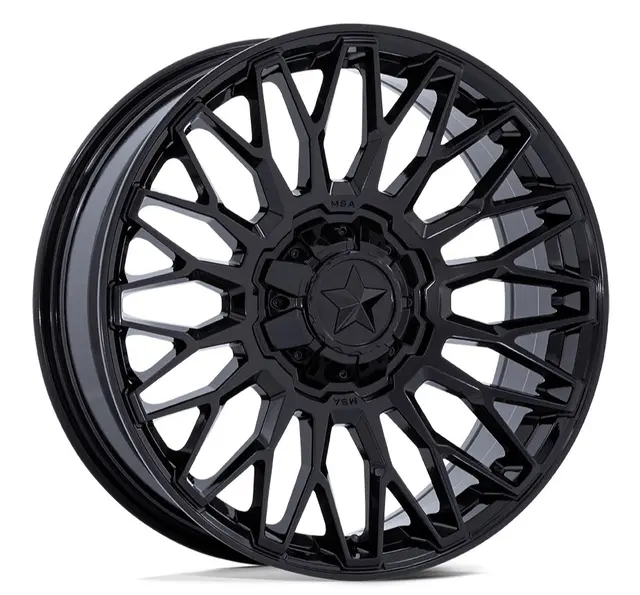 Hjulpakke 33 - Polaris 4x4 - 27"/14" Wanda P3036, MSA M50 Clubber Sort B,+10 