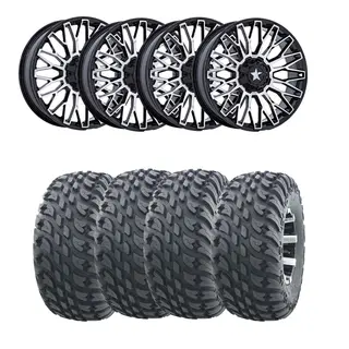 Hjulpakke 35 - Polaris 4x4 Wanda VS3020,MSA M50 Clubber Sort BM,+10