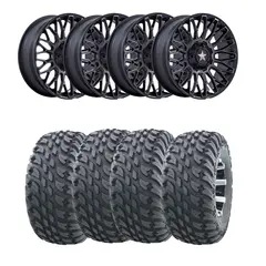 Hjulpakke 37 - Polaris 4x4 - 26"/14" Wanda VS3020, MSA M50 Clubber Sort M,+10