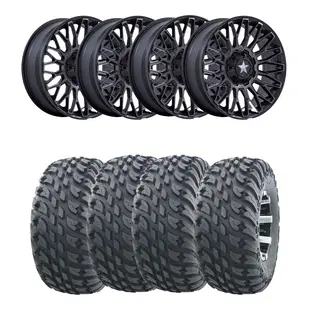 Hjulpakke 37 - Polaris 4x4 Wanda VS3020, MSA M50 Clubber Sort M,+10