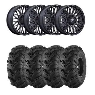 Hjulpakke 38 - Polaris 4x4 Mud Lite 2, MSA M50 Clubber Sort M,+10