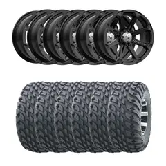 Hjulpakke 93 - Polaris 6x6 - 28&quot;/14&quot; Wanda VS3020 Storm E4, MSA M12 Diesel