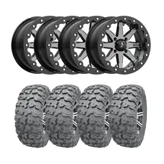 Hjulpakke 84 - Polaris 4x4 - 28&quot;/15&#39;&#39; Wanda P3036 E4, M21 LOK, Gun Metal Gr&#229;