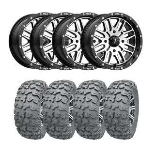 Hjulpakke 89 - Japanske 4x4 - 27&quot;/14&quot; Wanda P3036, MSA M38 Brute, +10mm