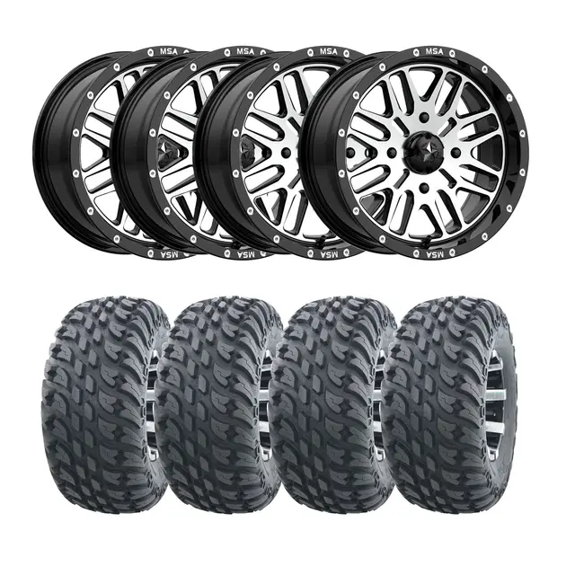 Hjulpakke 90 - Japanske 4x4 - 27"/14'' Wanda VS3020 Storm E4, M38 Brute, +10mm 