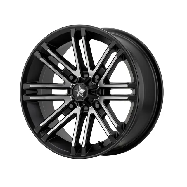 Hjulpakke 91 - Polaris 4x4 - 26"/14" Wanda P3035, MSA M40 Rouge - Svart/Titan 