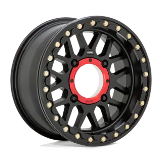KMC KS235 - 15X7 4/137, +10 ATV/UTV Felg - Matt Sort, Beadlock