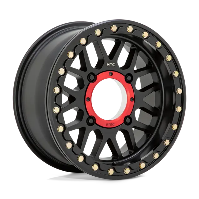 KMC KS235 - 15X7 4/137, +10 ATV/UTV Felg - Matt Sort, Beadlock 
