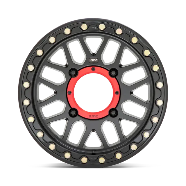 KMC KS235 - 15X7 4/137, +10 ATV/UTV Felg - Matt Sort, Beadlock 