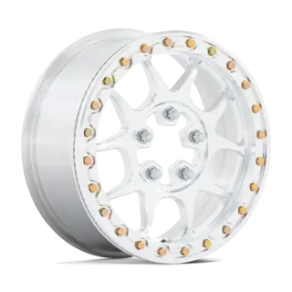 KMC KS437 - 15X6 5/114,3 +50 ATV/UTV Felg - Rå Aluminium, Beadlock