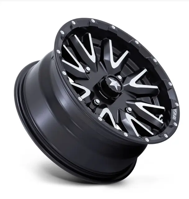 MSA M49 Creed 14x7 - 4/137, +10mm ATV/UTV Felg - Sort Matt, Maskinert 