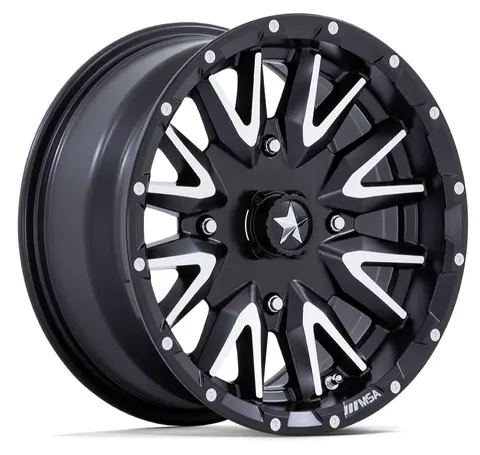 MSA M49 Creed 14/15x7 - 4/110, +10mm ATV/UTV Felg - Sort Matt, Maskinert