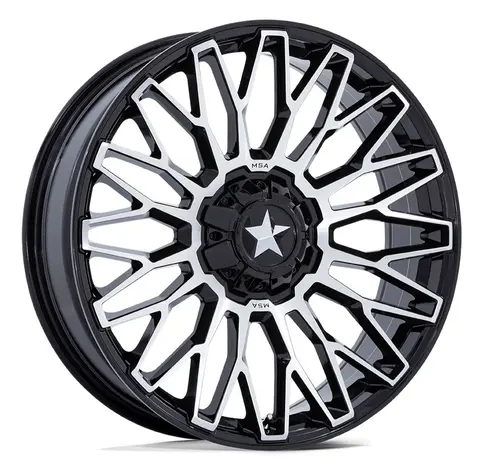 MSA M50 Clubber 14/15x7 - 4/137,+10 ATV/UTV Felg - Sort Blank, Maskinert