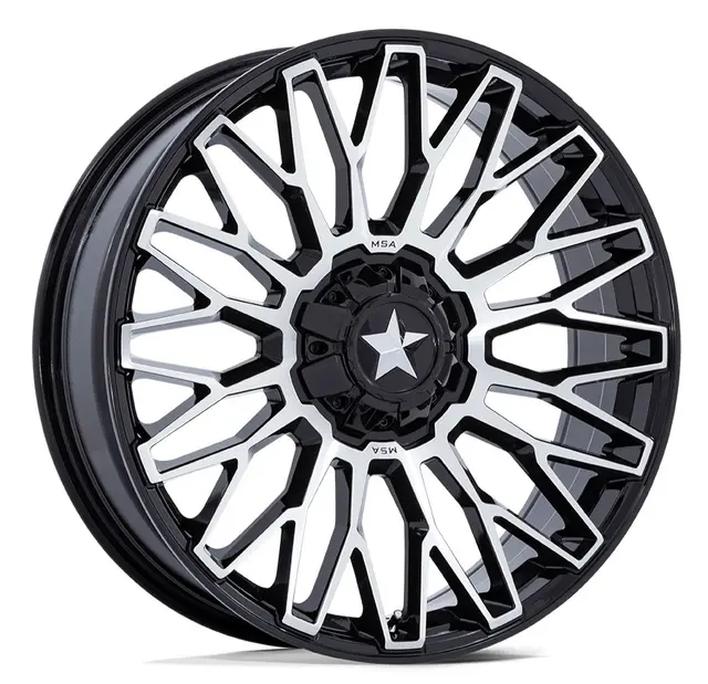 MSA M50 Clubber 14x7 - 4/137/156, +10mm ATV/UTV Felg - Sort Blank, Maskinert 