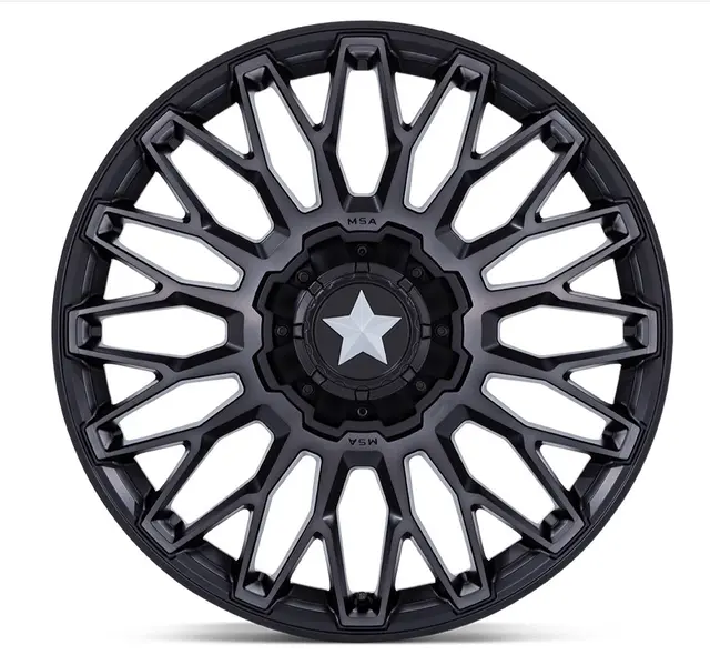 MSA M50 Clubber 15x7 - 4/137/156, +10mm ATV/UTV Felg - Sort Matt 