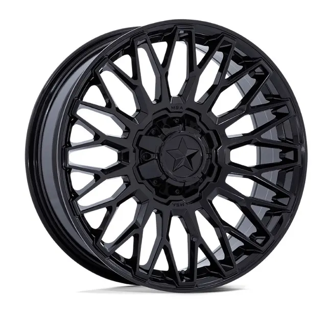 MSA M50 Clubber 14x7 - 4/137/156, +10mm ATV/UTV Felg - Sort Blank 