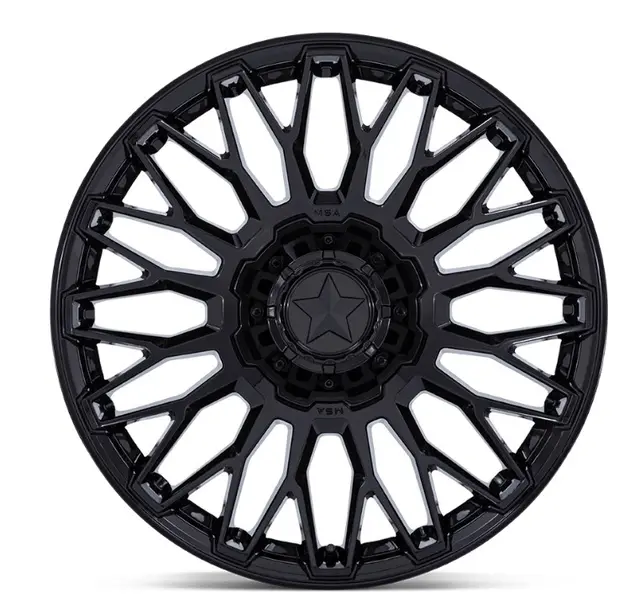 MSA M50 Clubber 15x7 - 4/137, +10mm ATV/UTV Felg - Sort Blank, Maskinert 