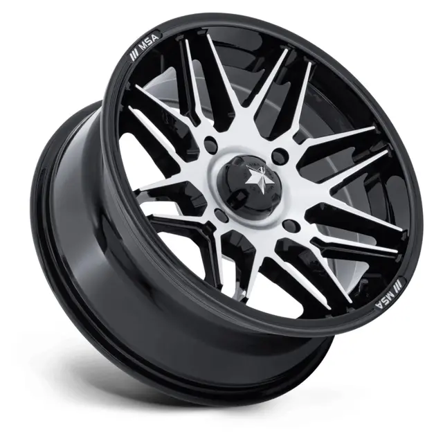 MSA M52 Radar UTV 15x7 - 4x110,86.00,+10 ATV/UTV Felg - Sort Blank/Maskinert 