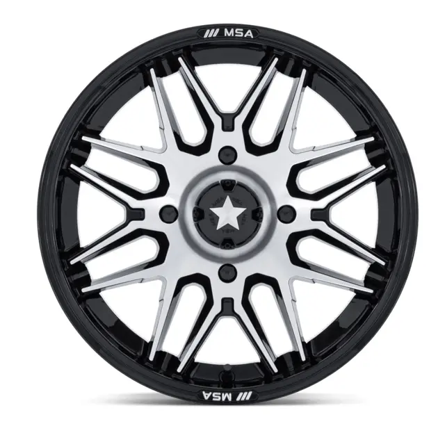 MSA M52 Radar UTV 15x7 - 4x110,86.00,+10 ATV/UTV Felg - Sort Blank/Maskinert 