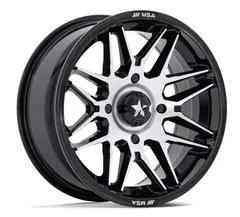 MSA M52 Radar UTV 15x7 - 4x110,86.00,+10 ATV/UTV Felg - Sort Blank/Maskinert