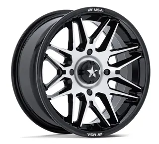 MSA M52 Radar UTV 4x110, 86.00,+10, SBM ATV/UTV Felg - Sort Blank/Maskinert