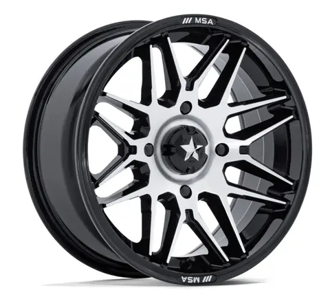 MSA M52 Radar UTV 4x110, 86.00,+10, SBM ATV/UTV Felg - Sort Blank/Maskinert