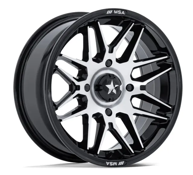 MSA M52 Radar UTV 15x7 - 4x110,86.00,+10 ATV/UTV Felg - Sort Blank/Maskinert 