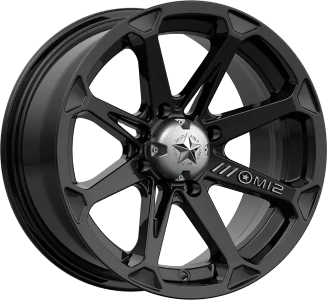 MSA M12 Diesel 14x7 - 4/110, +10mm ATV/UTV Felg - Svart 