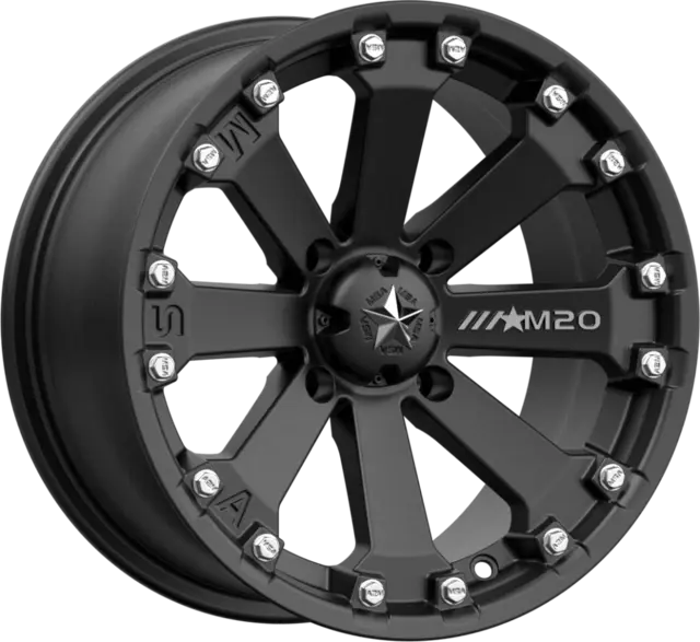 MSA M20 Kore 14x7 - 4/137, +0mm ATV/UTV Felg - Matt Sort 