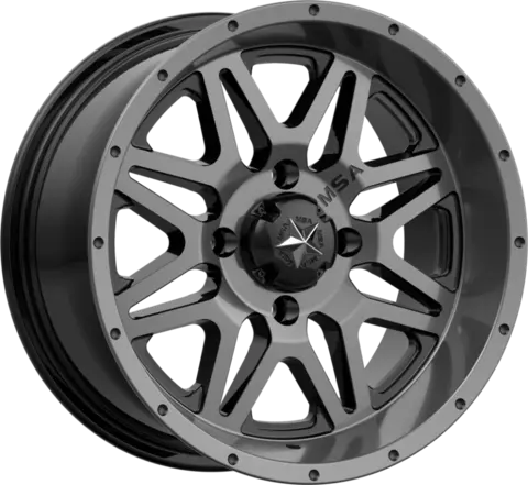 MSA M26 Vibe - Polaris, 4/156 ATV/UTV Felg - Mørk Grå, 14"