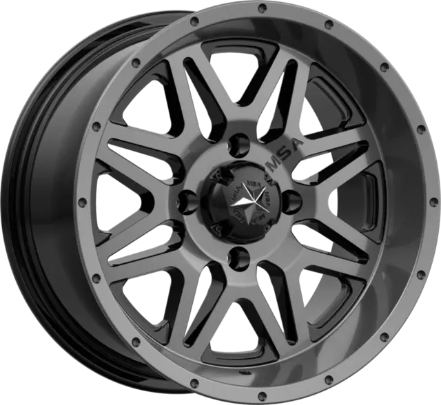 MSA M26 Vibe 14x7 - 4/156, +0mm ATV/UTV Felg - Mørk Grå 