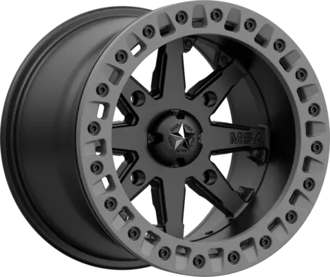 MSA M31 Lok 2 - Can-Am,4/137 - BeadLock ATV/UTV Felg - Maskinert/Sort, 14/15"