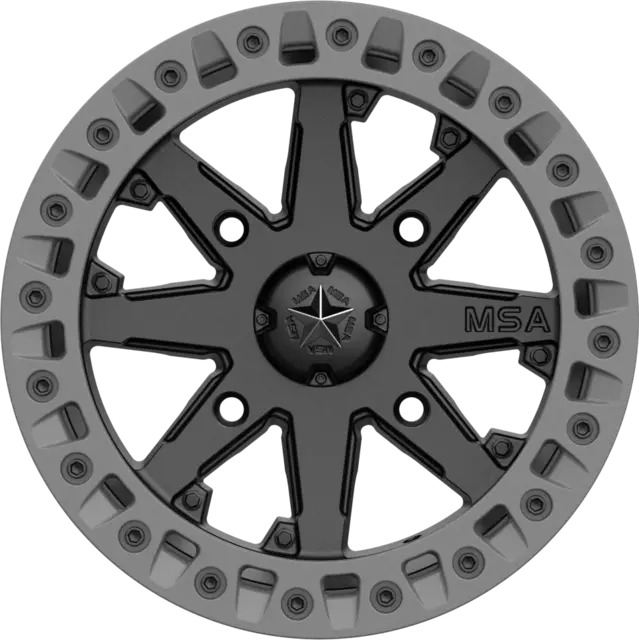 MSA M31 Lok 2 - 14x7 - Can-Am,4/137 - BL ATV/UTV Felg - Maskinert/Sort 