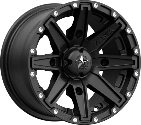 MSA M33 Clutch - Can-Am, 4/137 ATV/UTV Felg-Sort/Maskinert,12/14/15/16"